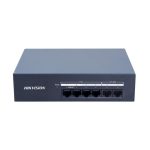 Hikvision DS-XS06G-P Switch no administrado 4 puertos RJ45 PoE Gigabit + 2 puertos RJ45