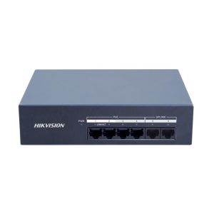 Hikvision DS-XS06G-P Switch no administrado 4 puertos RJ45 PoE Gigabit + 2 puertos RJ45
