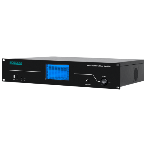 Dsppa DSPPA-DMA6112 Matriz mezclador digital Amplificador 100V Reproductor USB / Radio FM
