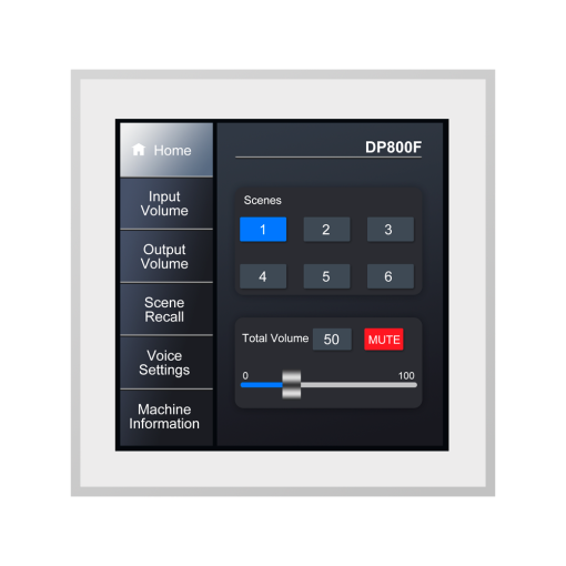 Dsppa DSPPA-DP800F Panel de control inteligente Instalación en pared Ajuste de volumen