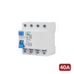 Marca Blanca EBS2L-40A-4P Interruptor diferencial - Corriente nominal 40A - 4 polos (instalaciones trifásicas) -