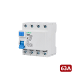 Marca Blanca EBS2L-63A-4P Interruptor diferencial - Corriente nominal 63A - 4 polos (instalaciones trifásicas) -
