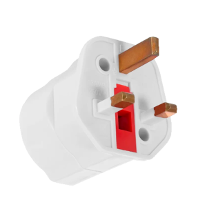 Marca Blanca EU-UK-ADAPTER Adaptador - Enchufe Tipo F (EU) a Enchufe Tipo G (UK) - Voltaje 250V AC - Potencia Máxima 3250