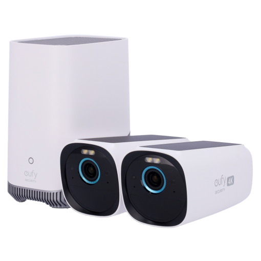 Eufy EUFY-CAM3-S330 Kit 2 Cámaras 4K solar + 1 HomeBase 3 Detección Humanos