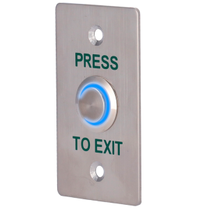Safire EXITBUTTON303-SLIM-LED Pulsador de liberación de puerta con LED Uso profesional