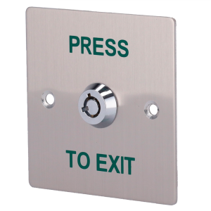 Safire EXITBUTTON307 Pulsador con llave Uso profesional Testado 500.000 usos NO/NC/COM