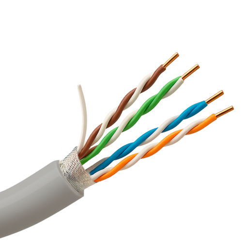 Safire F-UTP5E-305-PVC-Eca Cable FTP Safire – Categoría 5E – Rollo de 305 metros | Diámetro 5 mm – Conductor CCA –