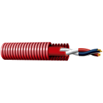 Marca Blanca FRC10P-100-C Bobina de cable trenzado apantallado - Con tubo corrugado - Resistente al fuego RF 120 minutos