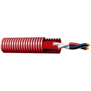 Marca Blanca FRC10P-100-C Bobina de cable trenzado apantallado - Con tubo corrugado - Resistente al fuego RF 120 minutos
