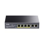Cudy FS1006P 6 puertos RJ45 Fast Ethernet, 4 de ellos con soporte PoE IEEE802.3af/at
