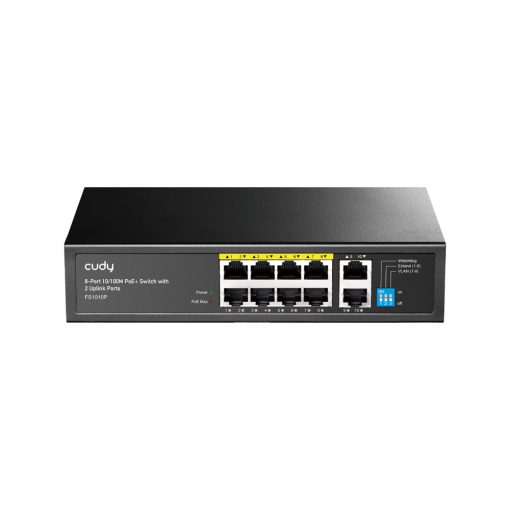 Cudy FS1010P 10 puertos RJ45 Fast Ethernet, 8 de ellos con soporte PoE IEEE802.3af/at