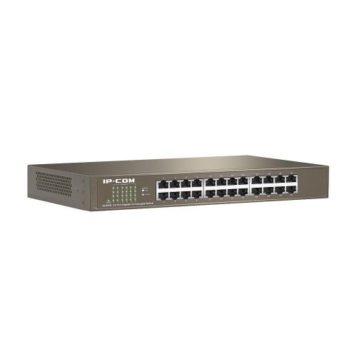 Ipcom G1024D Switch 24 puertos no gestionable Gigabit L2 enracable | 13″ IP-COM | Capa
