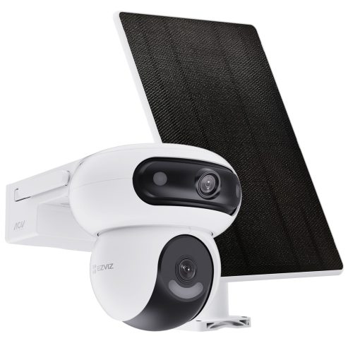Ezviz HB90 Solar Kit Cámara | 2x4MP PTZ Wi-Fi + Panel Solar 8W Batería | IP65