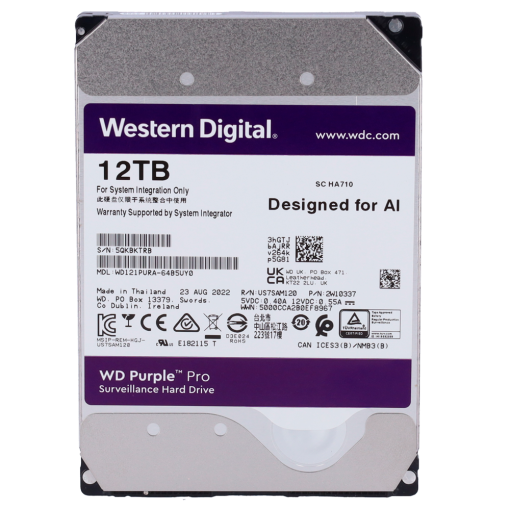 Western Digital HD12TB Disco duro Western Digital PRO – Capacidad 12 TB – Interfaz SATA hasta 272 MB/s – Modelo
