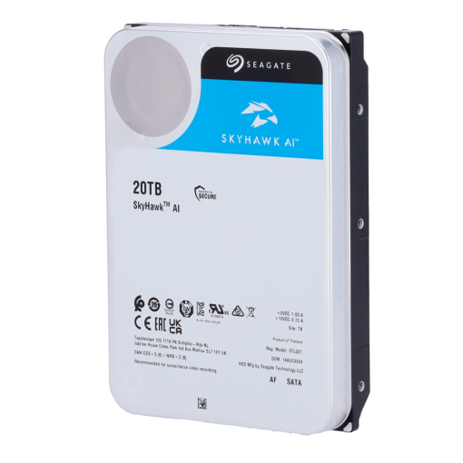 Seagate HD20TB-S-AI Disco duro Seagate Skyhawk AI ST20000VE003 – Capacidad 20 TB – Interfaz SATA 6 Gb/s – Diseñado