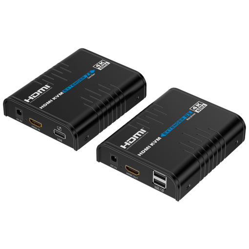 Lenkeng HDMI-EXT-PRO-4K60-KVM Extensor KVM de señal HDMI – Alcance 120 m – Resolución 4K – Permite conexiones 1:M