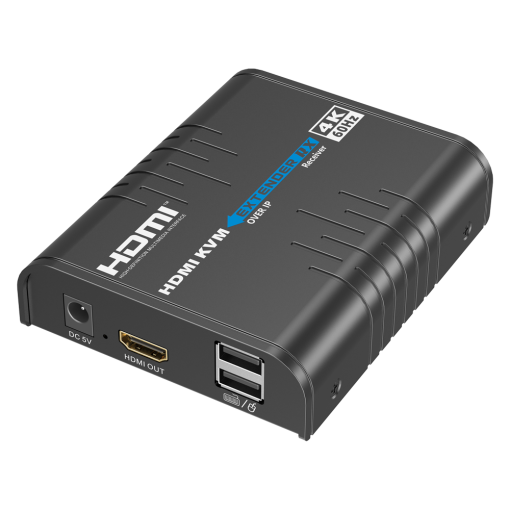 Lenkeng HDMI-MATRIX-PRO-4K-KVM-L-RX Matriz de señal HDMI IP – Permite NxM – Resolución 4K – Incluye 1 receptor – Función KVM