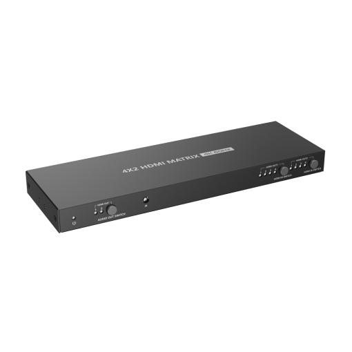 Lenkeng HDMI-MX-4×2-4K60 Matriz de señal HDMI Permite 4×2 Resolución 4K