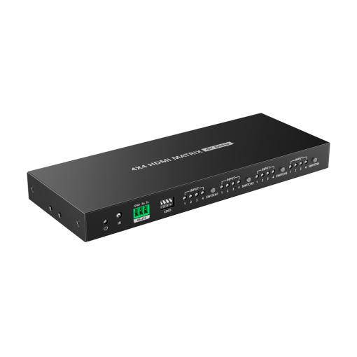 Lenkeng HDMI-MX-4×4-4K60 Matriz de señal HDMI Permite 4×4 Resolución 4K