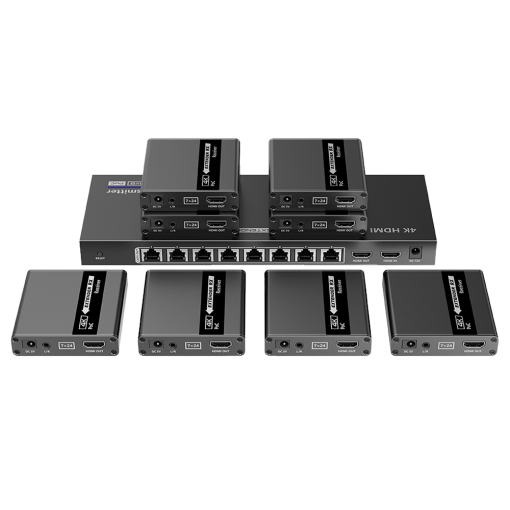 Lenkeng HDMI-SPL-1×8-4K30-CAT6 Extensor Splitter de señal HDMI Alcance 40 m Resolución 4K