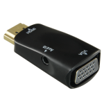 Marca Blanca HDMI-VGA Adaptador de HDMI a VGA+Audio - Pasivo, no necesita alimentación - Convierte una salida de