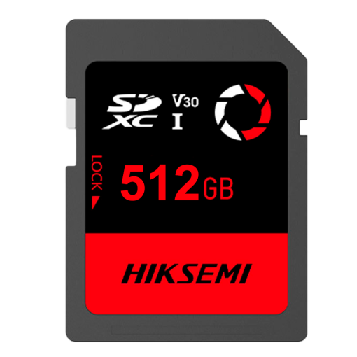 Hikvision HS-SD-E30STD/512G/CAPTURE/W Tarjeta SD Hikvision – Capacidad 512 GB – Clase 10 | Velocidad R/W: 180/150 MB/s – Ciclos E/P: