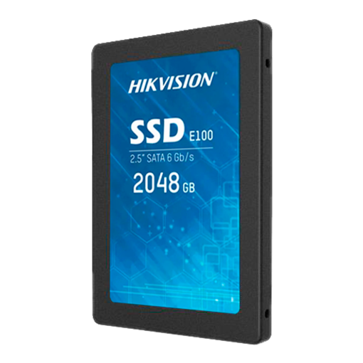 Hikvision HS-SSD-E100-2048G Disco duro Hikvision SSD 2.5" – Capacidad 2 TB – Interfaz SATA III – Velocidad de