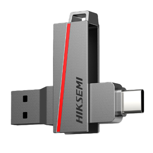 Hikvision HS-USB-E307CSTD/256G/U3/NEWSEMI/WW Pendrive USB Hikvision – Capacidad 256 GB – Interfaz USB Tipo A/Tipo C 3.2 – Velocidad máx
