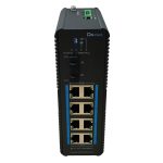 DrNET ISGE10-8P-240W - Switch Industrial Gigabit PoE de 10 puertos: 8 puertos PoE Gigabit y 2 puertos SFP Gigabit