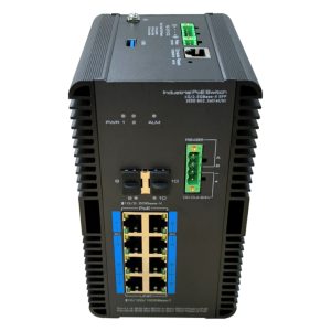 DrNET ISGE10L2-8PBT-240W - Switch Industrial L2 Gestionado Gigabit PoE de 10 puertos: 4 puertos PoE++ (90W), 4 puertos