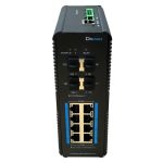 DrNET ISGE12L2-8P-144W - Switch Industrial L2 Gestionado Gigabit PoE de 12 puertos: 8 puertos PoE Gigabit y 4 puertos