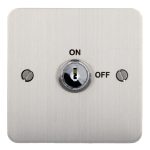 Cdvi KEY-SSMAKA - Interruptor de llave bipolar de acero inoxidable