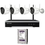 Hikvision Value KIT BULLET IP WIFI Kit de 4 cámaras bullet IP | WIFI + NVR + 1 HDD | 1Tb