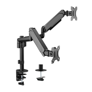 Brateck Lumi LDT48-C024 Brazo para dos monitores - Instalación en mesa - Peso soportado 9 Kg/Brazo