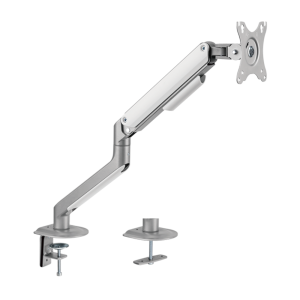 Brateck Lumi LDT63-C012-SILVER Brazo para monitor - Instalación en mesa - Peso soportado 9 Kg