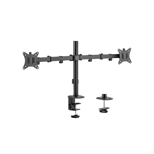 Brateck Lumi LDT66-C024 Brazo para dos monitores – Instalación en mesa – Peso soportado 9 Kg/Brazo