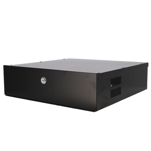 Marca Blanca LOCKBOX-2U Caja metálica cerrada para DVR – Específico para CCTV – Para grabadores de hasta 2U rack –