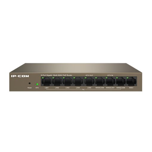 Ipcom M20-8G-PoE Router | 9 puertos Gigabit RJ45 (8 PoE) | administrado en la nube