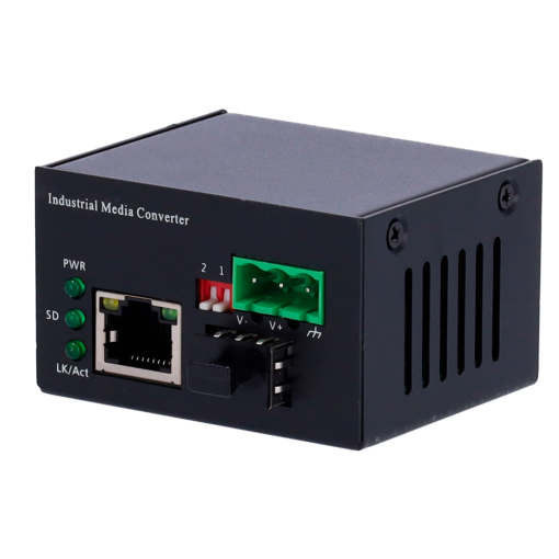 Marca Blanca MCI-1GE-SFP-MINI Conversor de medios Gigabit con 1x RJ45 y 1x SFP – Interfaz de cobre 10/100/1000 Base-TX –