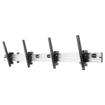 Brateck Lumi MENUBOARD-2X1 Soporte Menuboard - Peso soportado 50 Kg/Monitor - VESA 600x400 mm/Monitor - Inclinación 0º ~