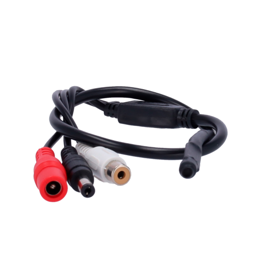 Safire MIC01 Micrófono externo – Acoplable a cualquier cámara – Conector Audio RCA (Blanco) – Conector