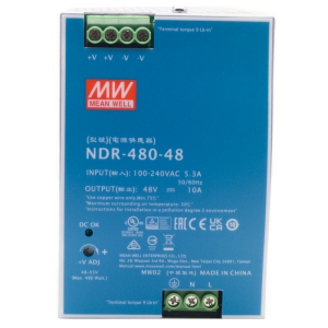 Hikvision NDR-480-48 Fuente de alimentación industrial de Hikvision - Potencia máxima de salida de alta capacidad