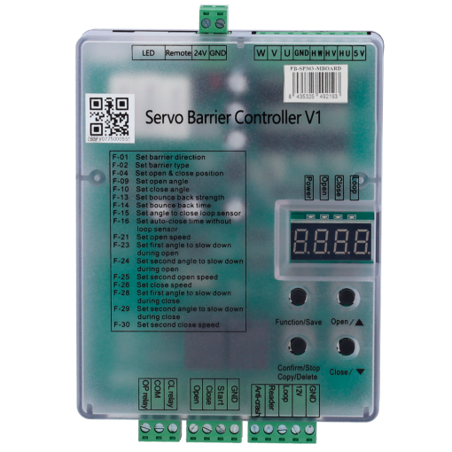 OEM PB-SP303-MBOARD Repuesto para barrera de parking Placa de configuración y control