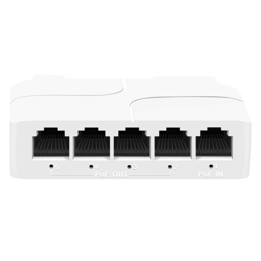 Marca Blanca POEXT-4FE-DIN POE extender DIN – Permite ampliar el alcance de la alimentación POE – IEEE 802.3 af/at/bt –