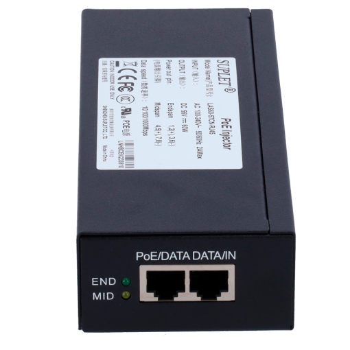 Hikvision POE,LAS60-57CN-RJ45,60W Inyector Hi-PoE Hikvision de gran rendimiento
