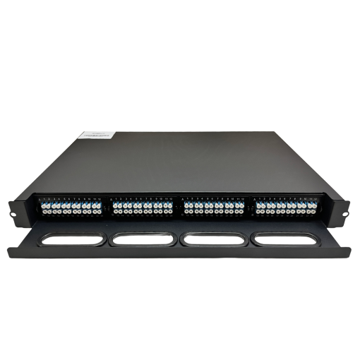 OEM PP-FIBER-4-12 Patch panel de fibra 48 puertos LC Duplex 4 casetes con 12 adaptadores