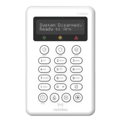 Resideo PROSIXLCDKP-EU – Teclado LCD inalámbrico con batería