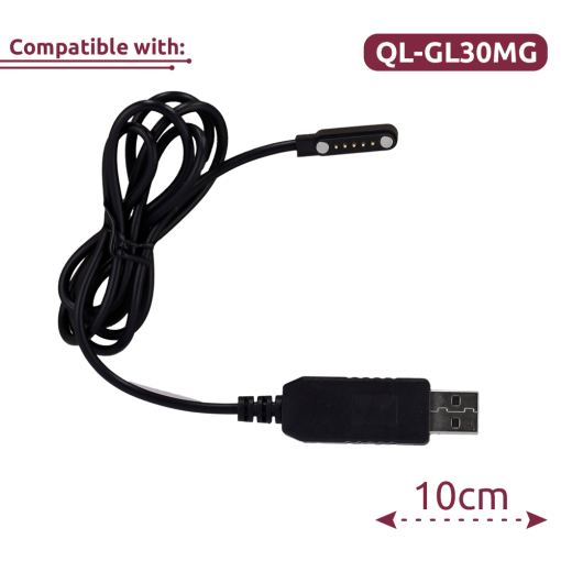 Queclink QL-GL30MG-UC Cable de datos magnético Compatible con QL-GL30MG Longitud 102cm