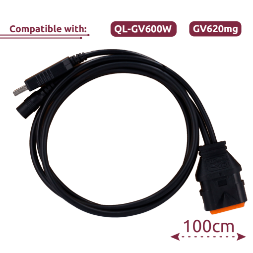 Queclink QL-GV600W-UK Cable de configuración Compatible con QL-GV600W & GV620mg Longitud