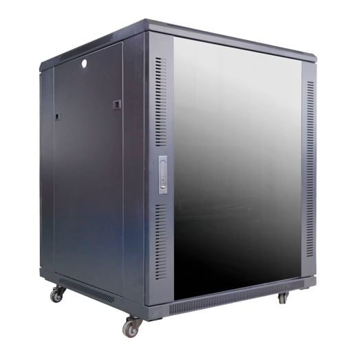 Marca Blanca RACK-18UFN-8D8W Armario rack para cualquier equipo de red – Capacidad para instalar dispositivos de hasta 18U
